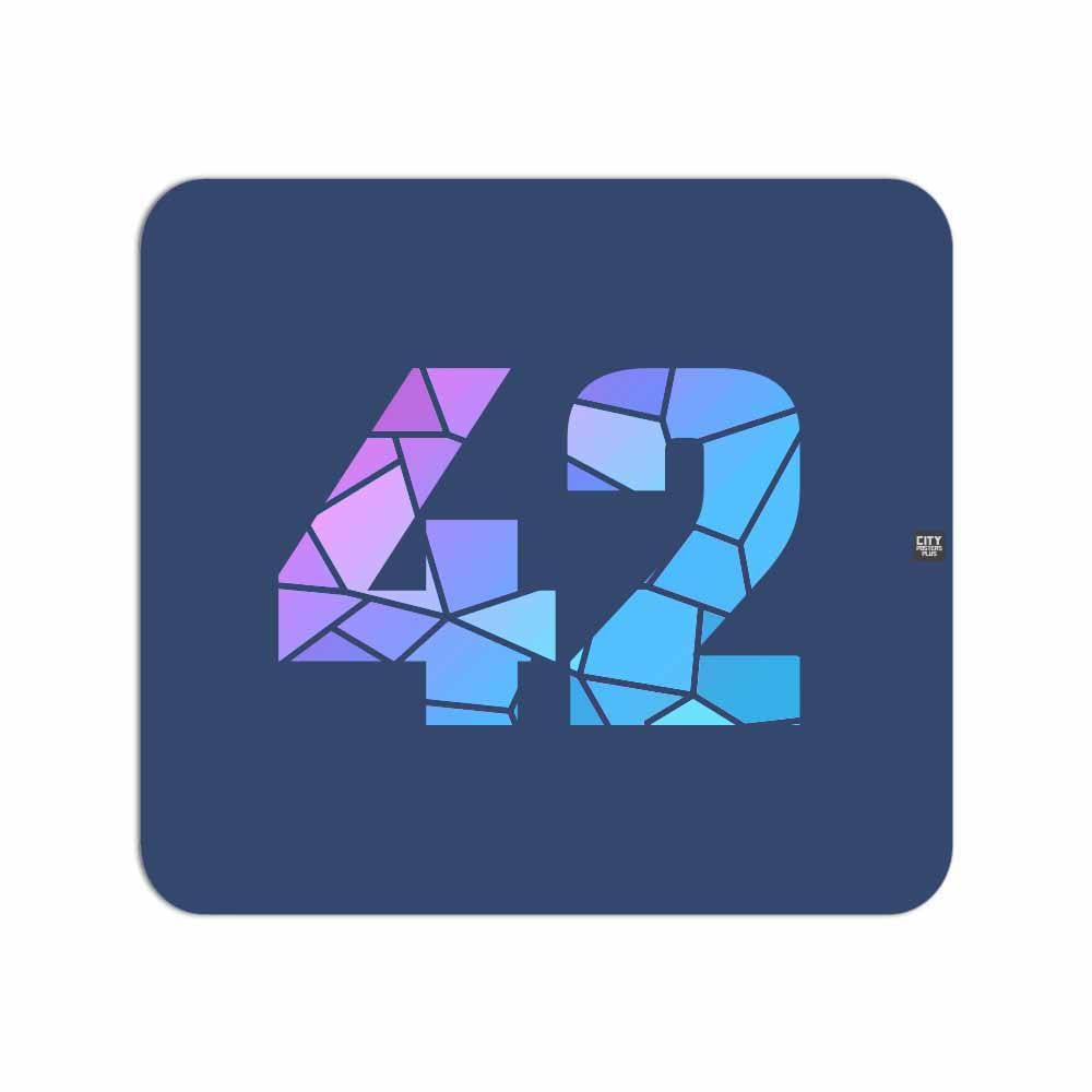 42 Number Mousepad (Navy Blue)