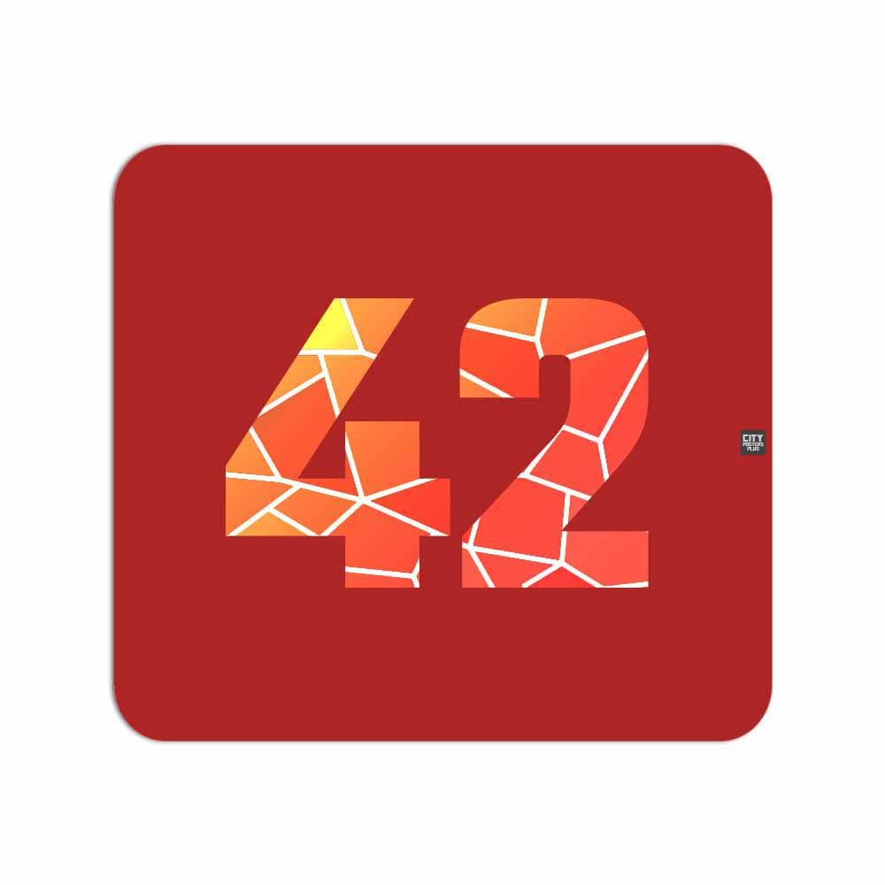 42 Number Mousepad (Red)