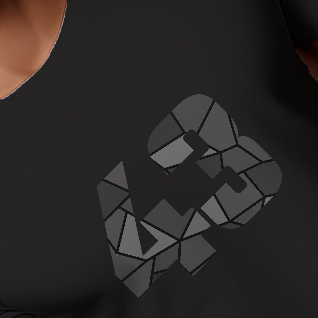 43 Number Men Unisex T-Shirt | Custom Number Graphic Tee (Black)