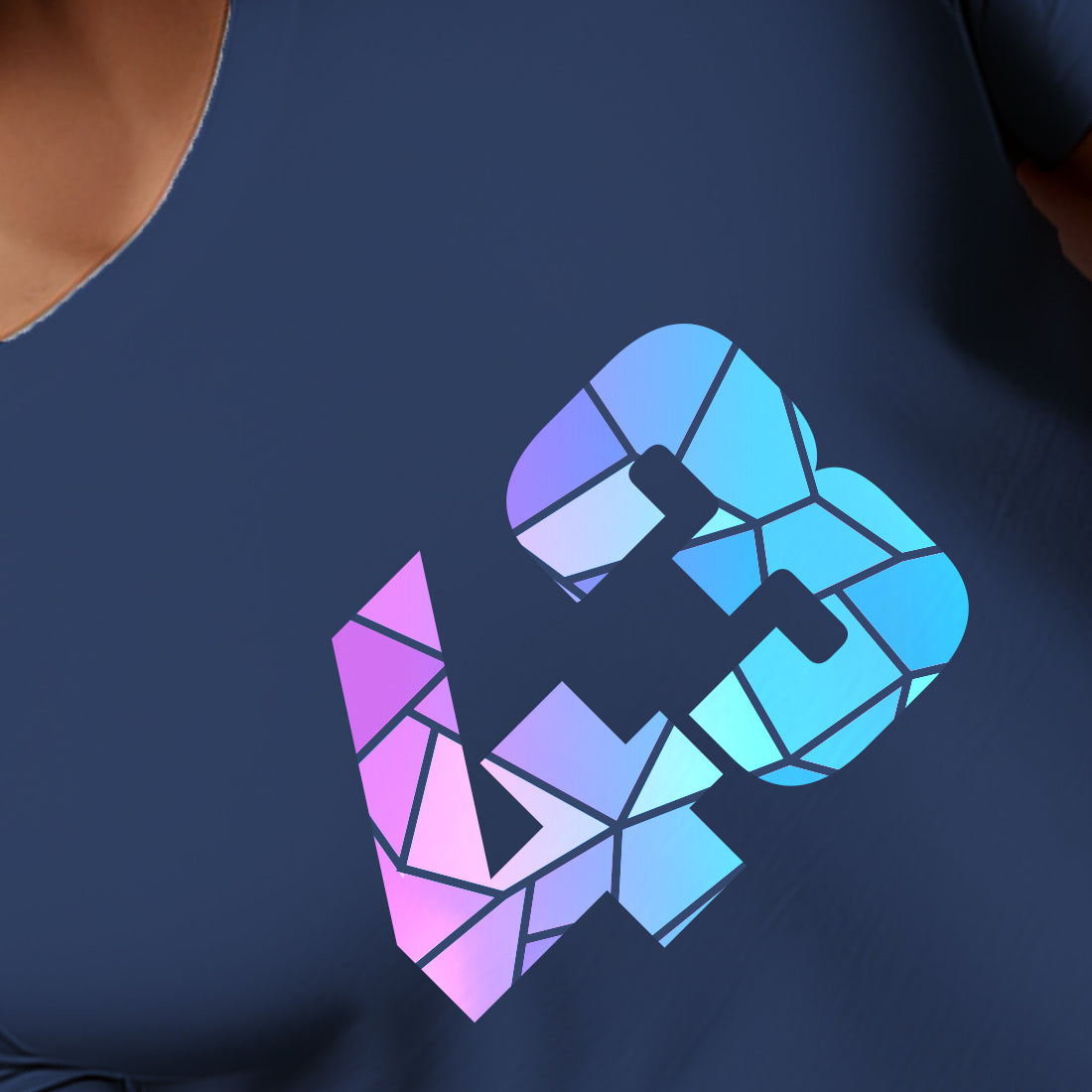 43 Number Men Unisex T-Shirt | Custom Number Graphic Tee (Navy Blue)