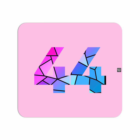 44 Number Mousepad (Light Pink)