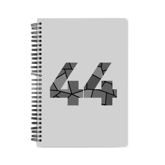 44 Number Notebook (Melange Grey, A5 Size, 100 Pages, Ruled, 6 Pack)