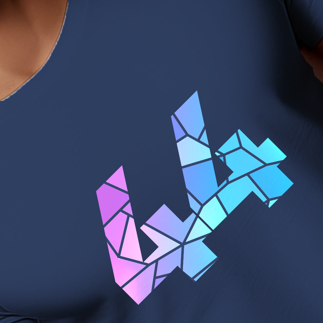 44 Number Men Unisex T-Shirt | Custom Number Graphic Tee (Navy Blue)