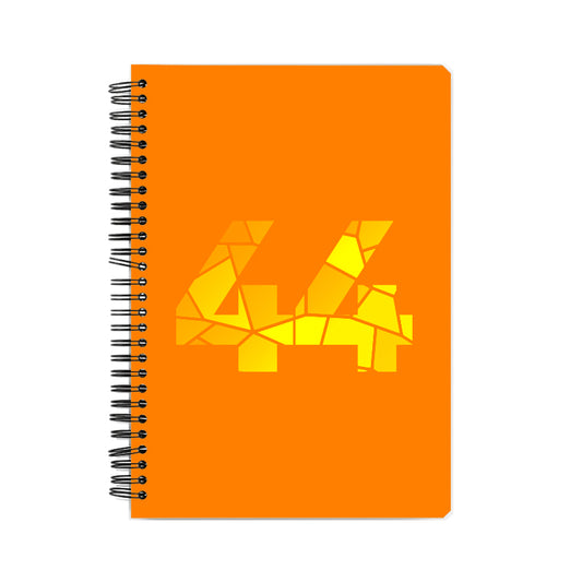 44 Number Notebook (Orange, A5 Size, 100 Pages, Ruled, 6 Pack)