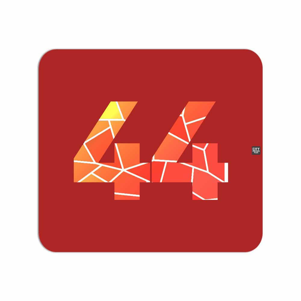 44 Number Mousepad (Red)