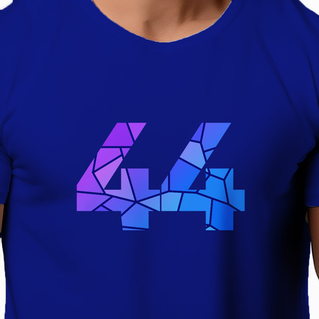 44 Number Men Unisex T-Shirt | Custom Number Graphic Tee (Royal Blue)