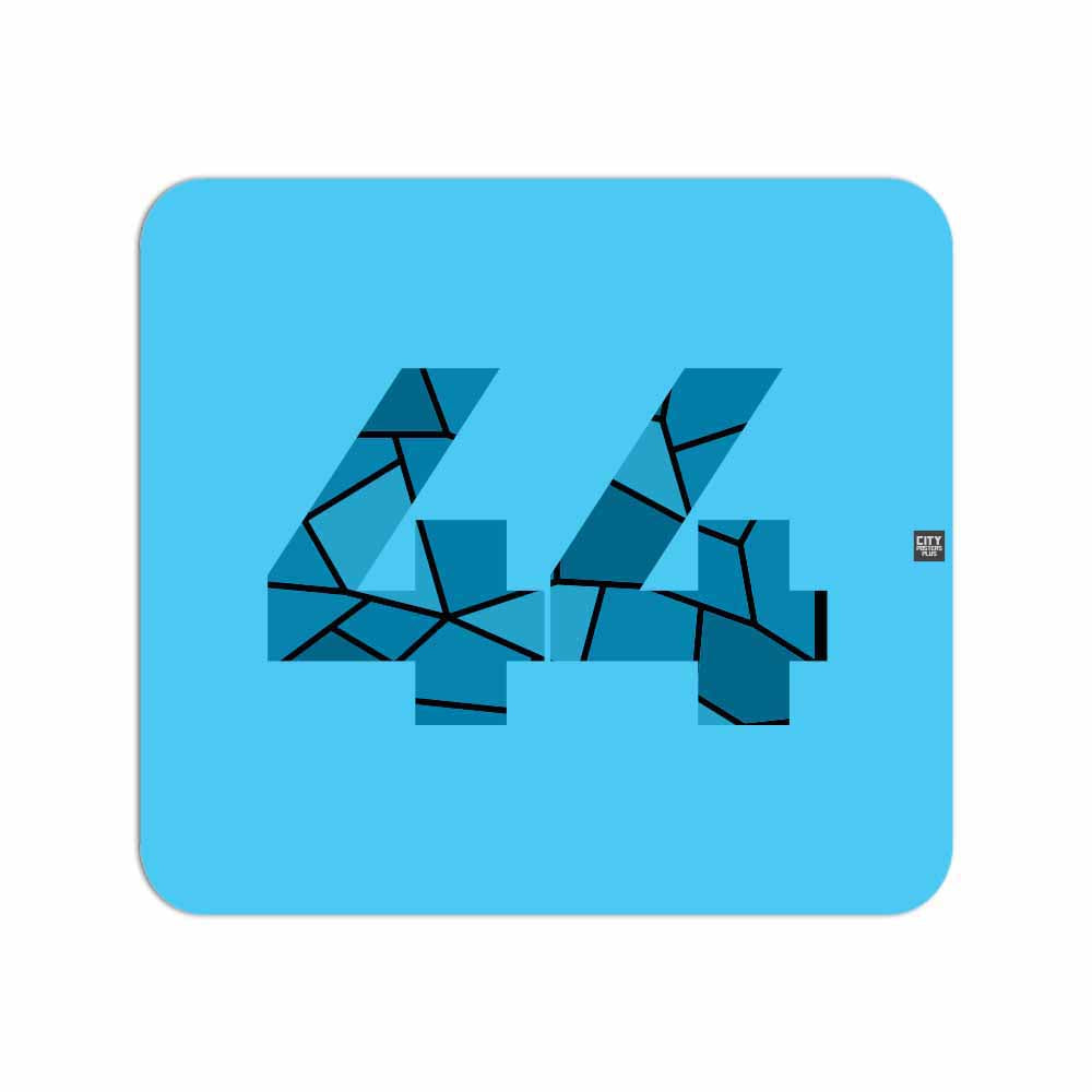 44 Number Mousepad (Sky Blue)