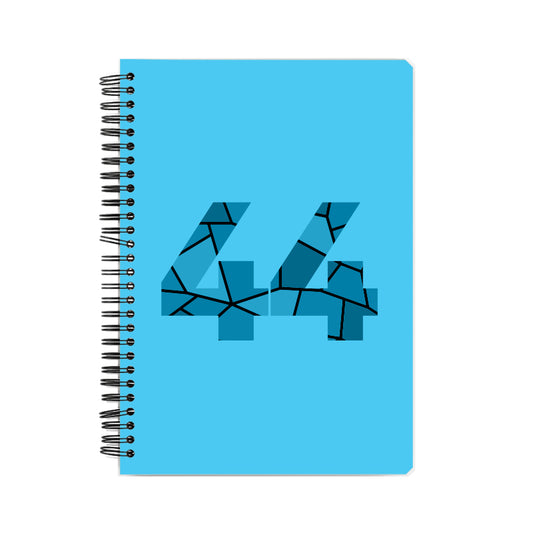 44 Number Notebook (Sky Blue, A5 Size, 100 Pages, Ruled, 6 Pack)