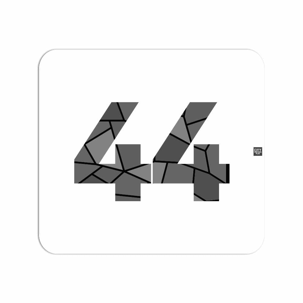 44 Number Mousepad (White)