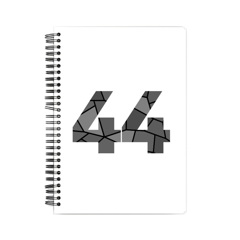 44 Number Notebook (White, A5 Size, 100 Pages, Ruled, 6 Pack)