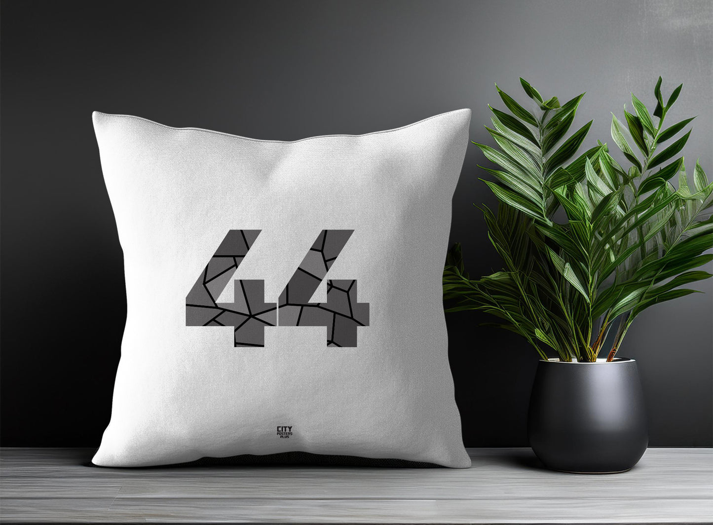 44 Number Pillow Case (White)