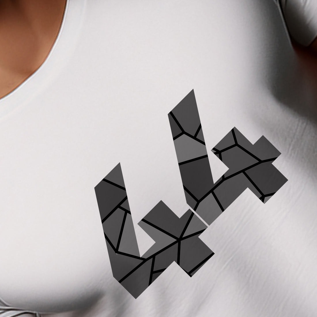 44 Number Men Unisex T-Shirt | Custom Number Graphic Tee (White)