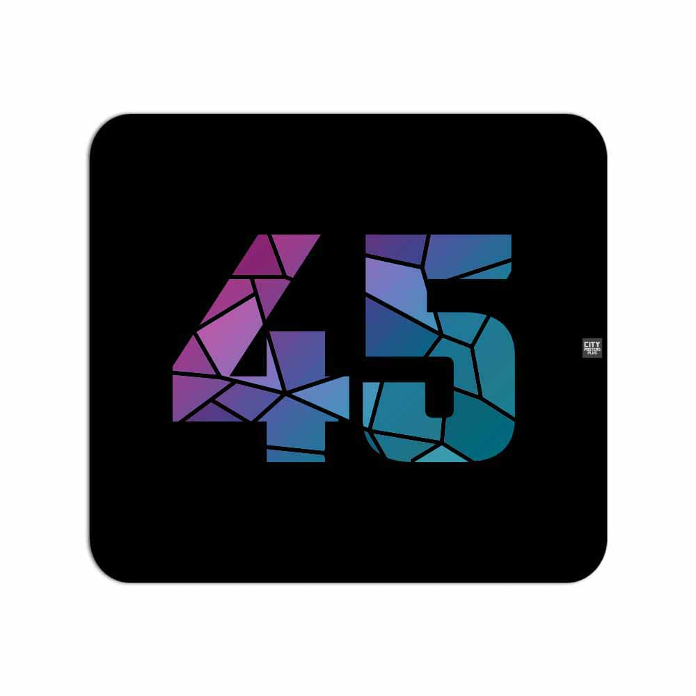 45 Number Mousepad (Black)