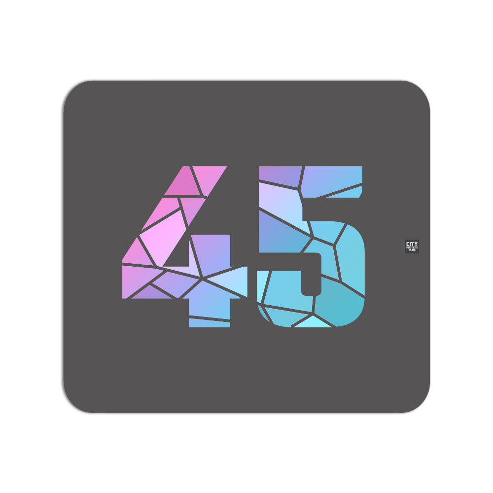45 Number Mousepad (Charcoal Grey)