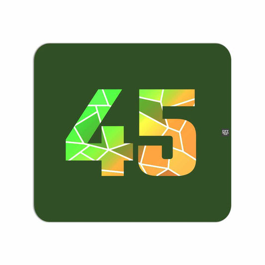 45 Number Mousepad (Olive Green)