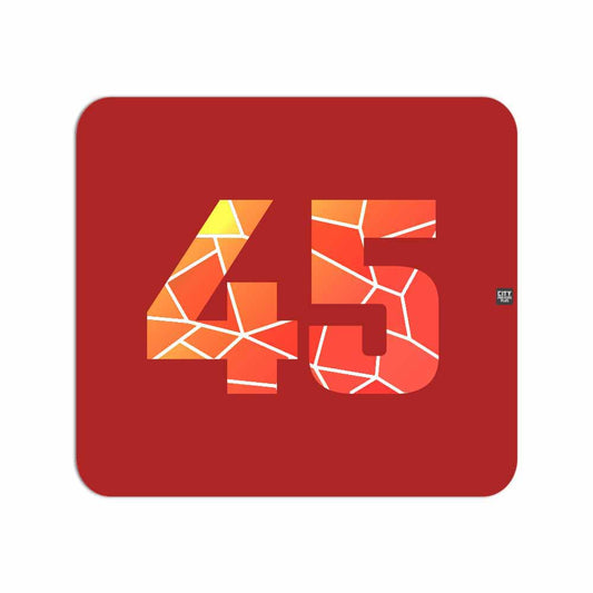 45 Number Mousepad (Red)