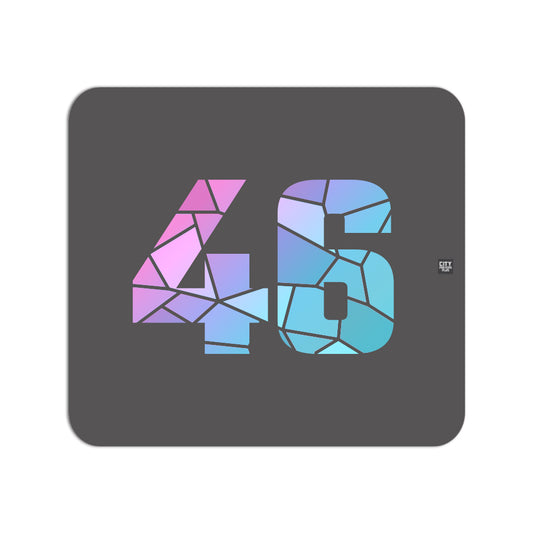 46 Number Mousepad (Charcoal Grey)