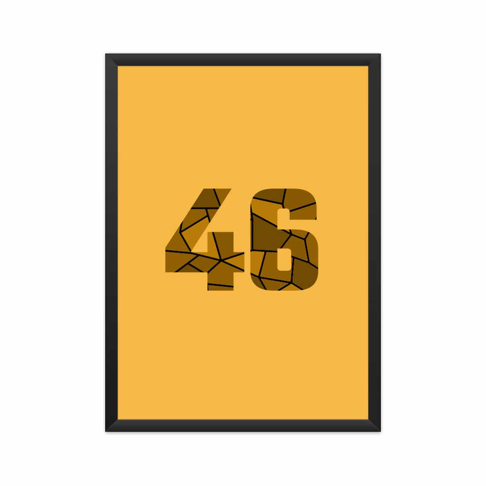 46 Number Framed Poster