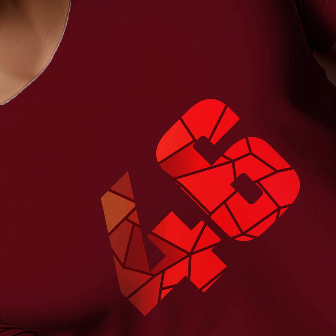 46 Number Men Unisex T-Shirt | Custom Number Graphic Tee (Maroon)