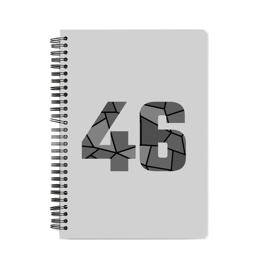 46 Number Notebook (Melange Grey, A5 Size, 100 Pages, Ruled, 6 Pack)