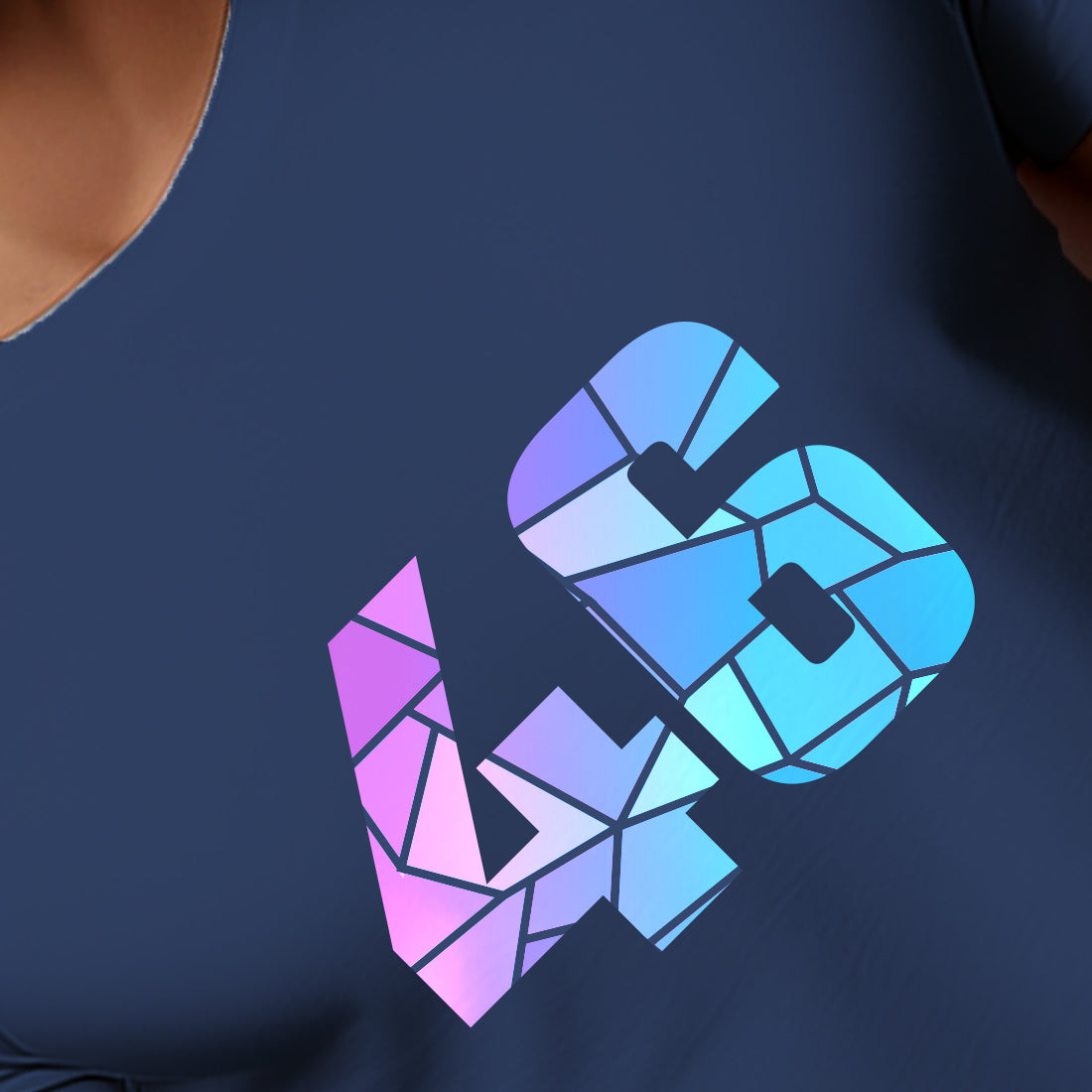 46 Number Men Unisex T-Shirt | Custom Number Graphic Tee (Navy Blue)