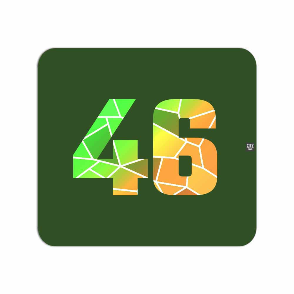 46 Number Mousepad (Olive Green)