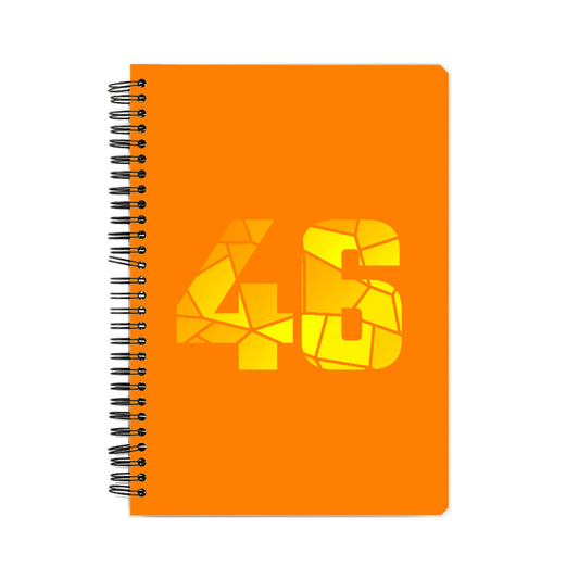 46 Number Notebook (Orange, A5 Size, 100 Pages, Ruled, 6 Pack)