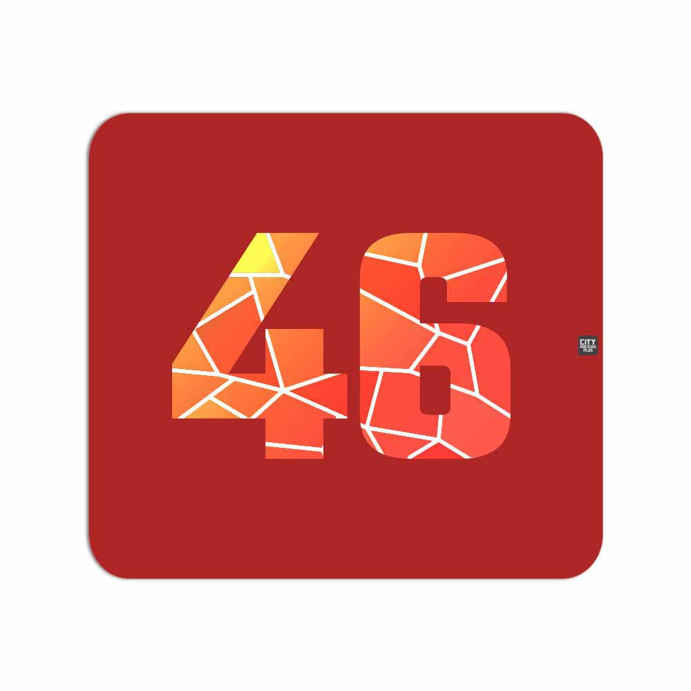 46 Number Mousepad (Red)