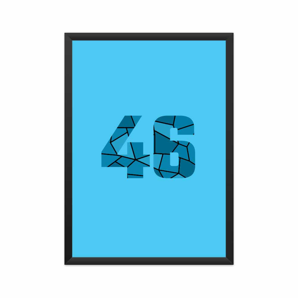 46 Number Framed Poster