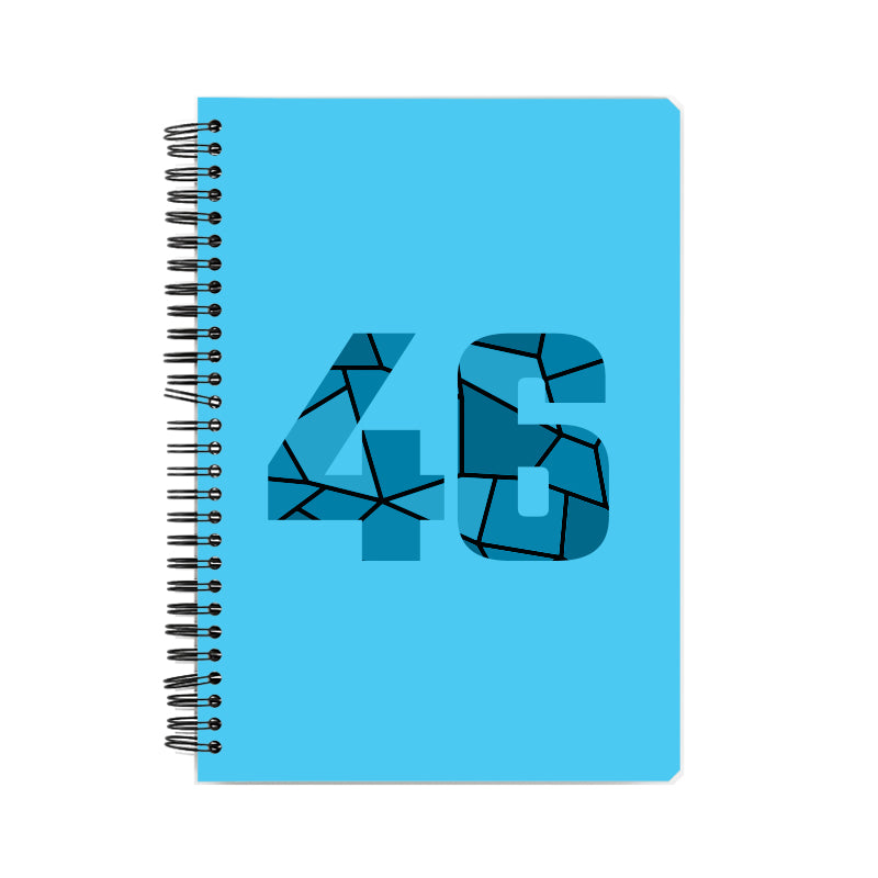 46 Number Notebook (Sky Blue, A5 Size, 100 Pages, Ruled, 6 Pack)