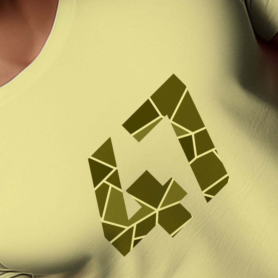 47 Number Men Unisex T-Shirt | Custom Number Graphic Tee (Butter Yellow)