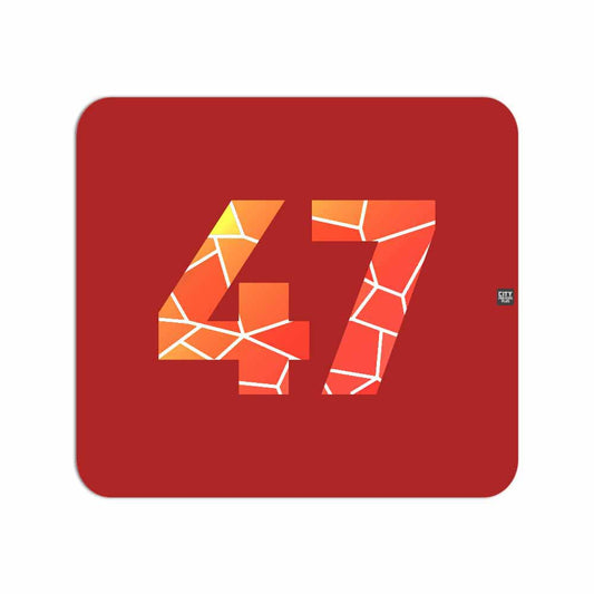47 Number Mousepad (Red)