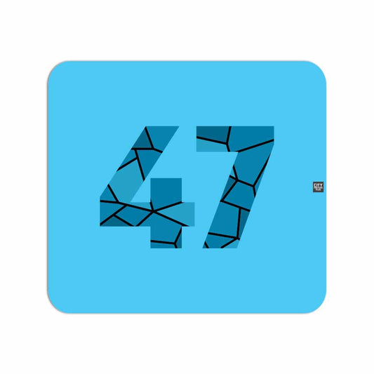 47 Number Mousepad (Sky Blue)