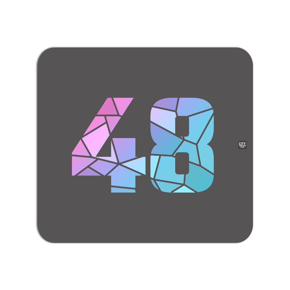 48 Number Mousepad (Charcoal Grey)
