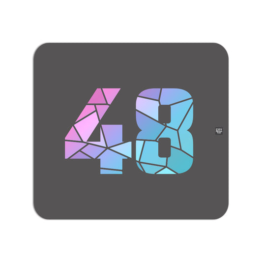 48 Number Mousepad (Charcoal Grey)