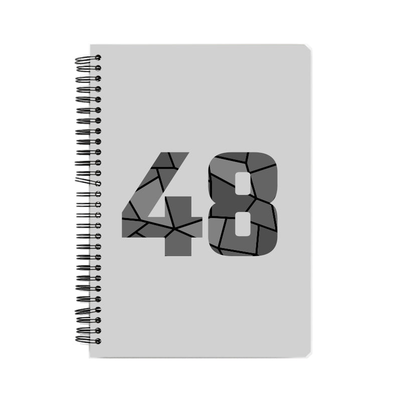 48 Number Notebook (Melange Grey, A5 Size, 100 Pages, Ruled, 6 Pack)