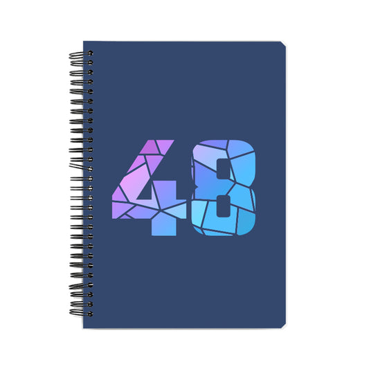 48 Number Notebook (Navy Blue, A5 Size, 100 Pages, Ruled, 6 Pack)