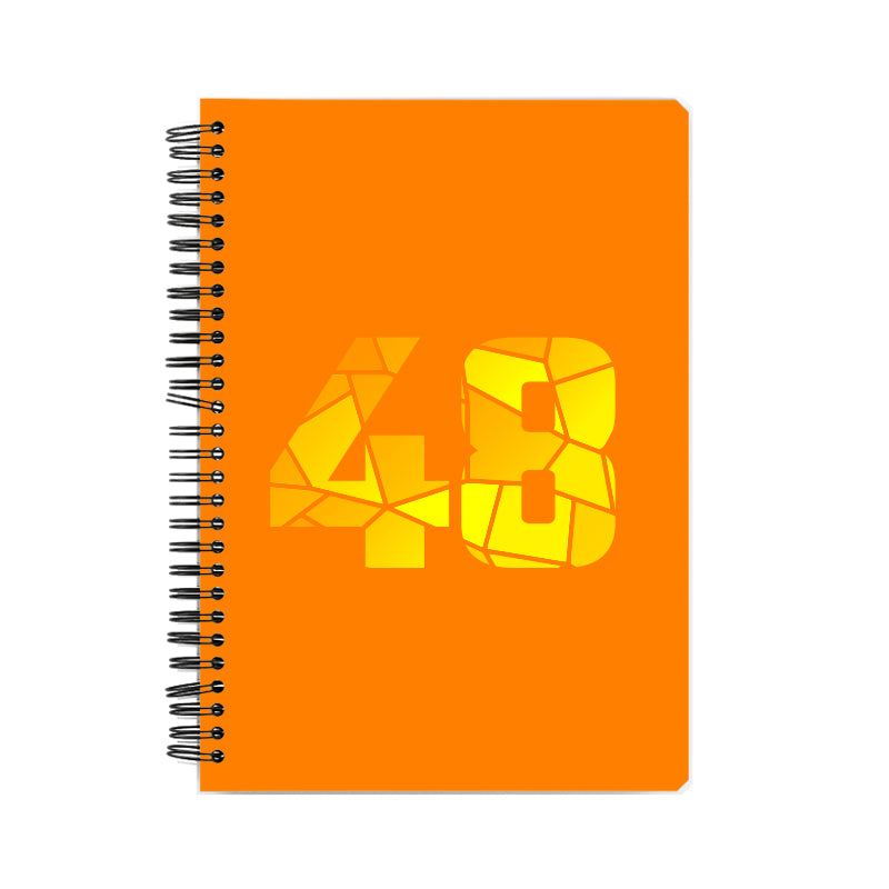 48 Number Notebook (Orange, A5 Size, 100 Pages, Ruled, 6 Pack)