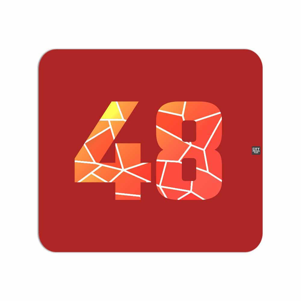48 Number Mousepad (Red)
