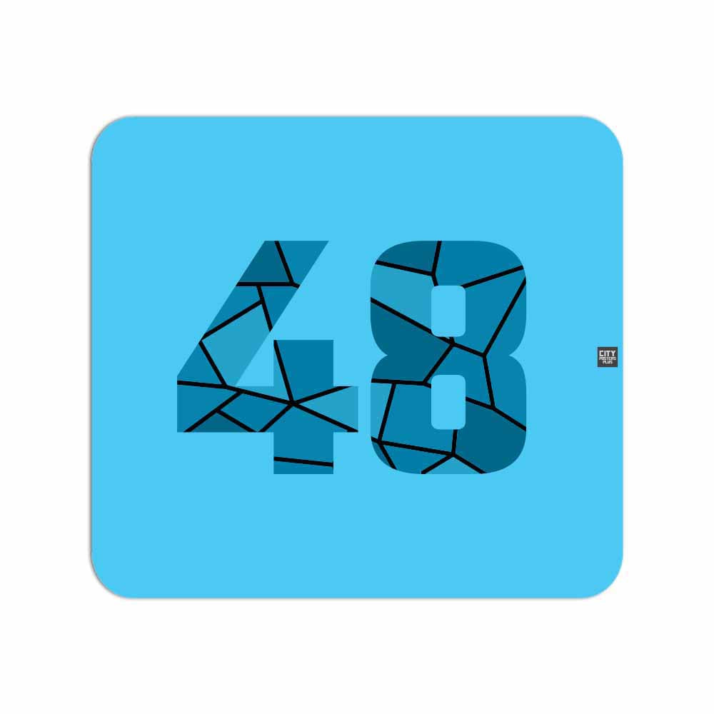 48 Number Mousepad (Sky Blue)