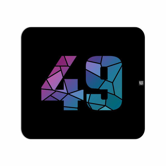 49 Number Mousepad (Black)