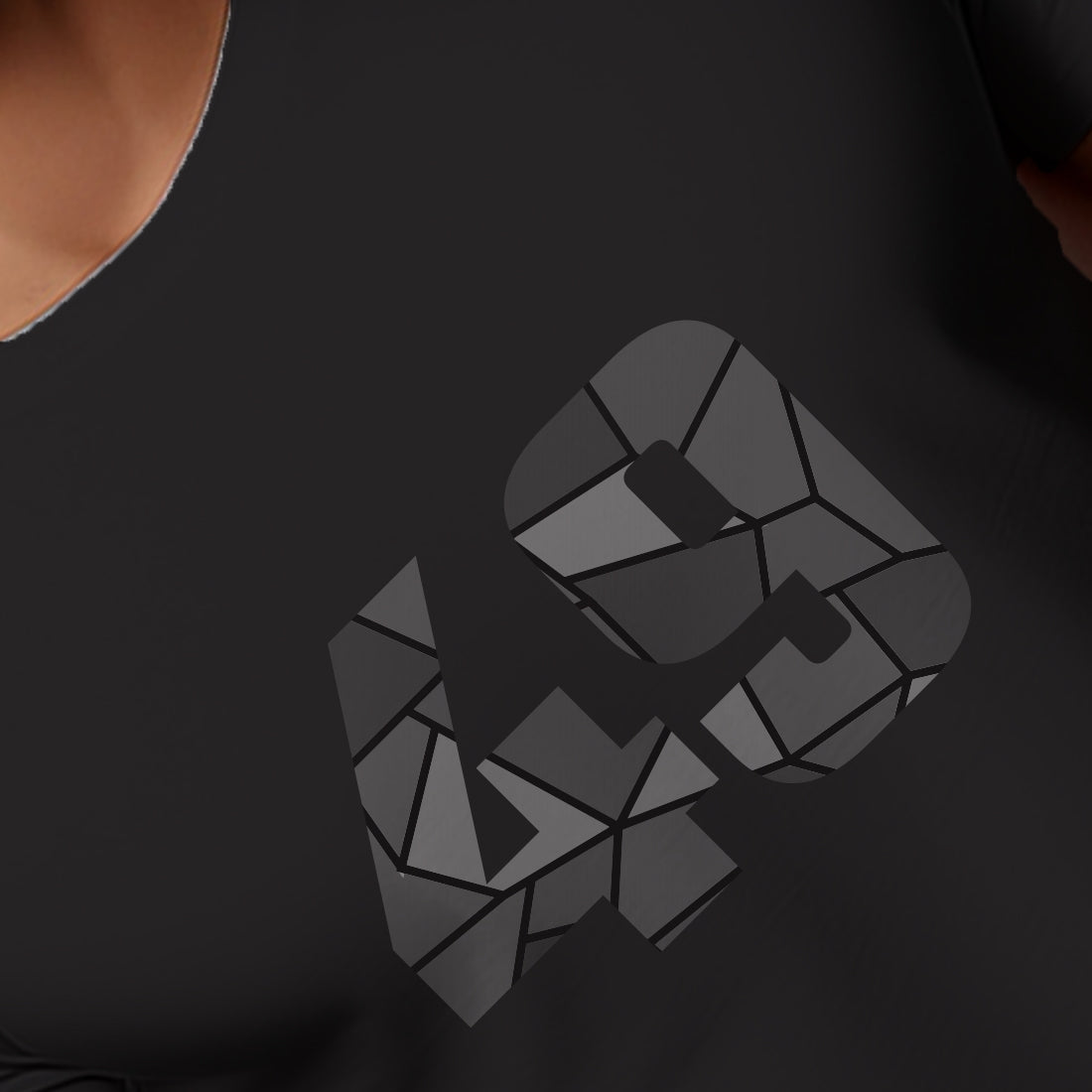 49 Number Men Unisex T-Shirt | Custom Number Graphic Tee (Black)