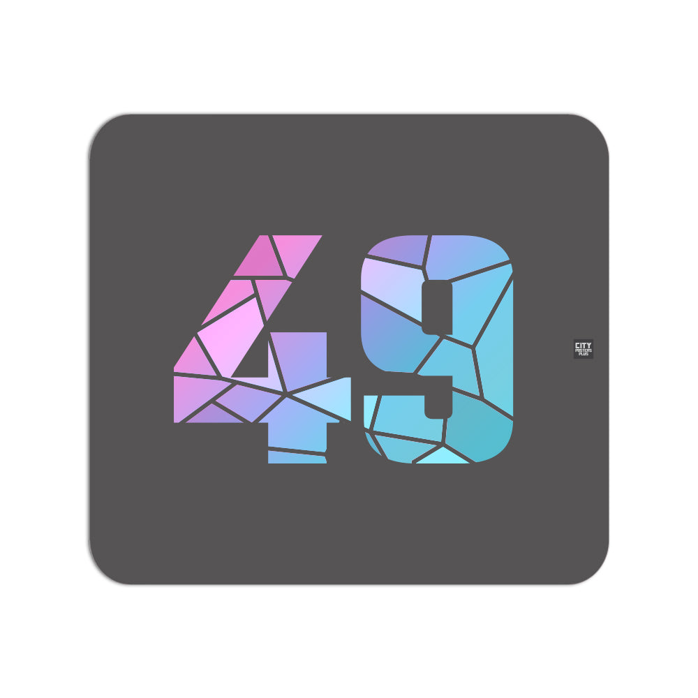 49 Number Mousepad (Charcoal Grey)