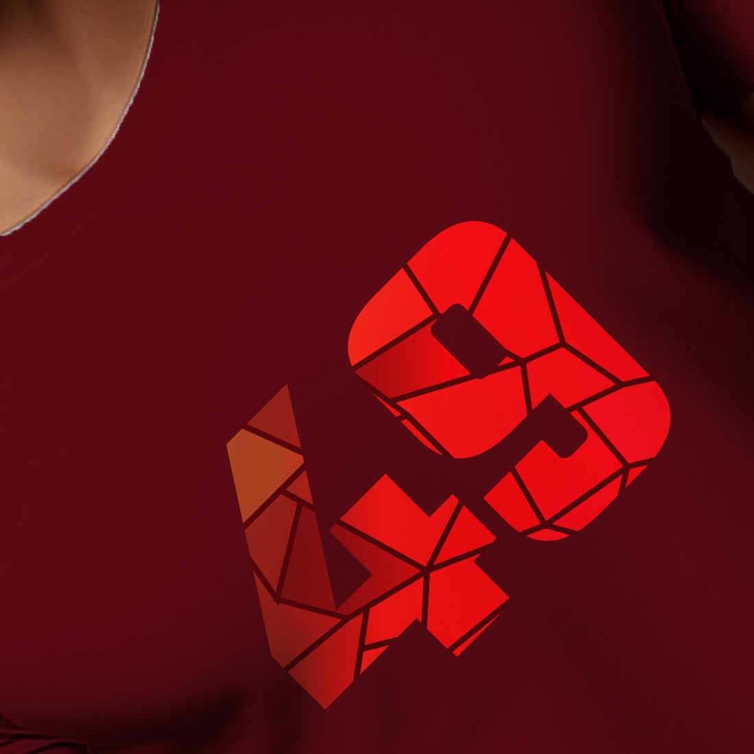 49 Number Men Unisex T-Shirt | Custom Number Graphic Tee (Maroon)