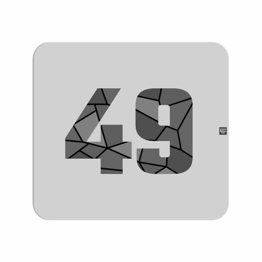 49 Number Mousepad (Melange Grey)