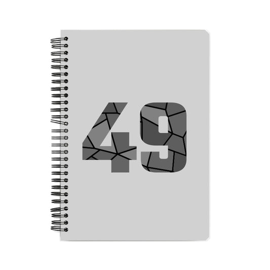 49 Number Notebook (Melange Grey, A5 Size, 100 Pages, Ruled, 6 Pack)