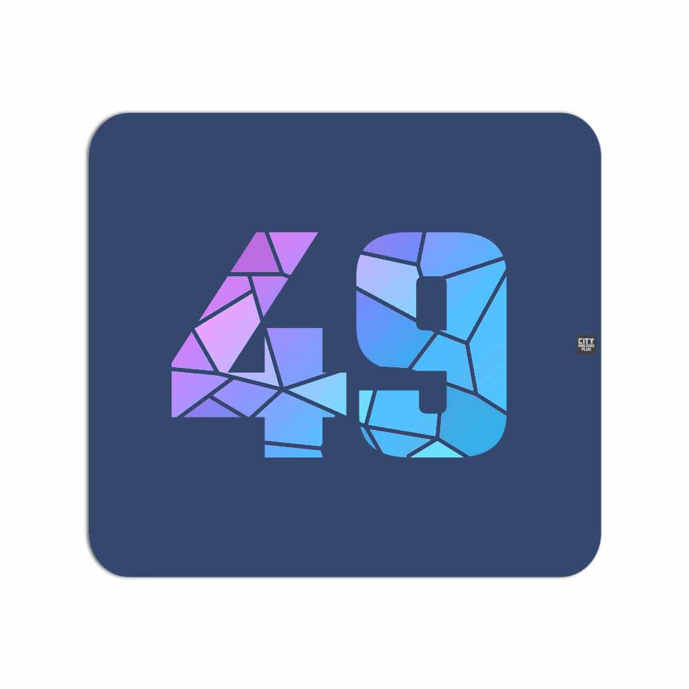 49 Number Mousepad (Navy Blue)