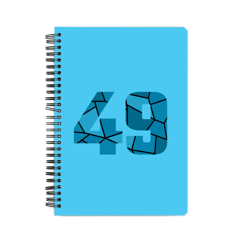 49 Number Notebook (Sky Blue, A5 Size, 100 Pages, Ruled, 6 Pack)