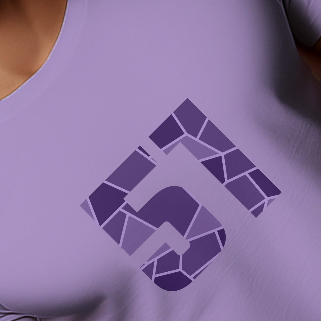 51 Number Men Unisex T-Shirt | Custom Number Graphic Tee (Iris Lavender)