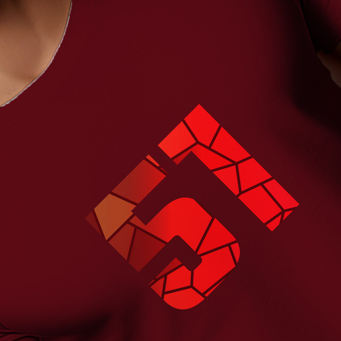 51 Number Men Unisex T-Shirt | Custom Number Graphic Tee (Maroon)